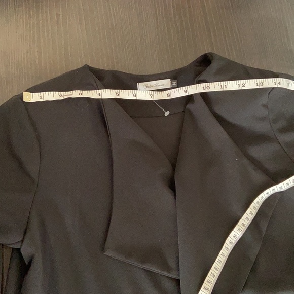 NWOT Black Drape Midi Rob Style Light Weight Jacket - Picture 11 of 12